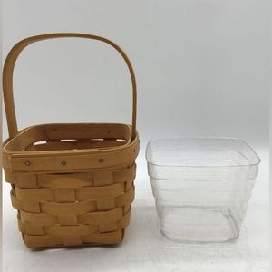 Handwoven Longaberger mini Easter Basket w/ liner
